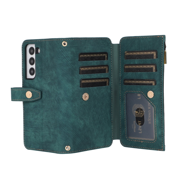 Dream 9-Card Wallet Zipper Bag Leather Phone Case, For Samsung Galaxy S23 5G, For Samsung Galaxy S23+ 5G, For Samsung Galaxy S23 Ultra 5G, For Samsung Galaxy S22 5G, For Samsung Galaxy S22+ 5G, For Samsung Galaxy S22 Ultra 5G, For Samsung Galaxy S21 5G...