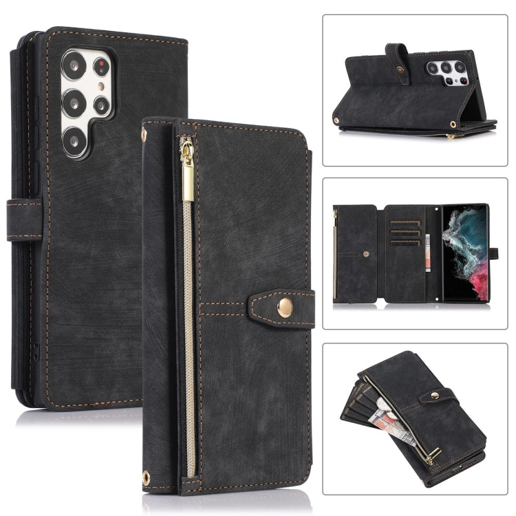 Dream 9-Card Wallet Zipper Bag Leather Phone Case, For Samsung Galaxy S23 5G, For Samsung Galaxy S23+ 5G, For Samsung Galaxy S23 Ultra 5G, For Samsung Galaxy S22 5G, For Samsung Galaxy S22+ 5G, For Samsung Galaxy S22 Ultra 5G, For Samsung Galaxy S21 5G...