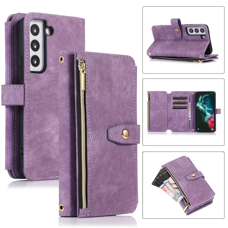 Dream 9-Card Wallet Zipper Bag Leather Phone Case, For Samsung Galaxy S23 5G, For Samsung Galaxy S23+ 5G, For Samsung Galaxy S23 Ultra 5G, For Samsung Galaxy S22 5G, For Samsung Galaxy S22+ 5G, For Samsung Galaxy S22 Ultra 5G, For Samsung Galaxy S21 5G...