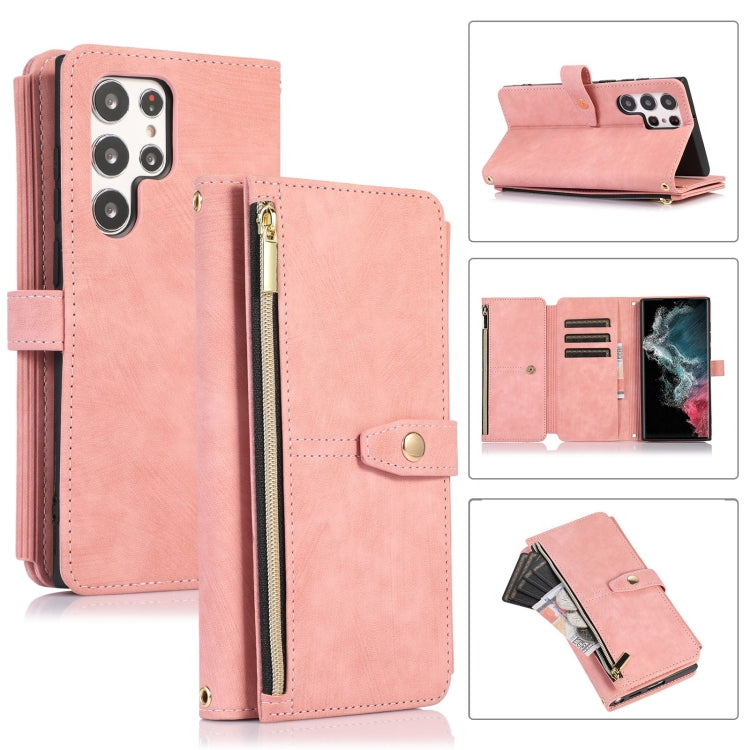 Dream 9-Card Wallet Zipper Bag Leather Phone Case, For Samsung Galaxy S23 5G, For Samsung Galaxy S23+ 5G, For Samsung Galaxy S23 Ultra 5G, For Samsung Galaxy S22 5G, For Samsung Galaxy S22+ 5G, For Samsung Galaxy S22 Ultra 5G, For Samsung Galaxy S21 5G...