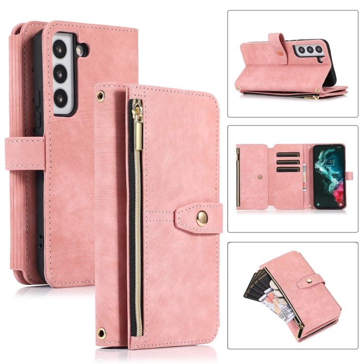 Dream 9-Card Wallet Zipper Bag Leather Phone Case, For Samsung Galaxy S23 5G, For Samsung Galaxy S23+ 5G, For Samsung Galaxy S23 Ultra 5G, For Samsung Galaxy S22 5G, For Samsung Galaxy S22+ 5G, For Samsung Galaxy S22 Ultra 5G, For Samsung Galaxy S21 5G...