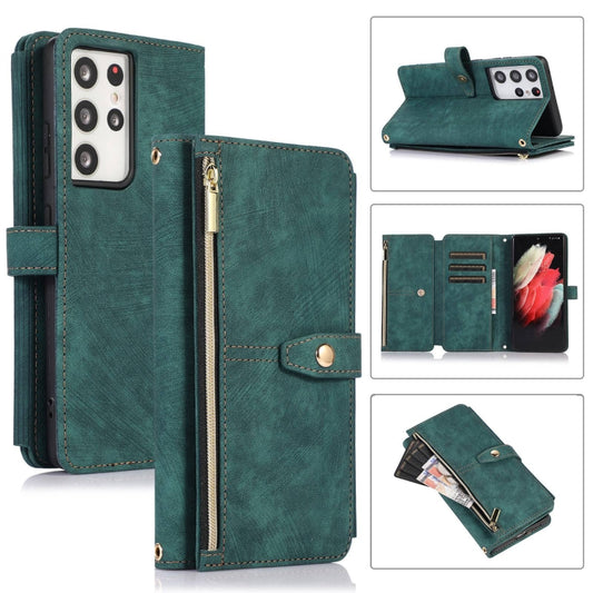 Dream 9-Card Wallet Zipper Bag Leather Phone Case, For Samsung Galaxy S21 Ultra 5G, For Samsung Galaxy S20, For Samsung Galaxy S20+, For Samsung Galaxy S20 Ultra, For Samsung Galaxy S20 FE, For Samsung Galaxy S10, For Samsung Galaxy S10+               ...