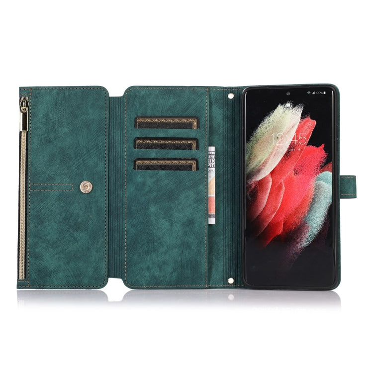 Dream 9-Card Wallet Zipper Bag Leather Phone Case, For Samsung Galaxy S21 Ultra 5G, For Samsung Galaxy S20, For Samsung Galaxy S20+, For Samsung Galaxy S20 Ultra, For Samsung Galaxy S20 FE, For Samsung Galaxy S10, For Samsung Galaxy S10+               ...