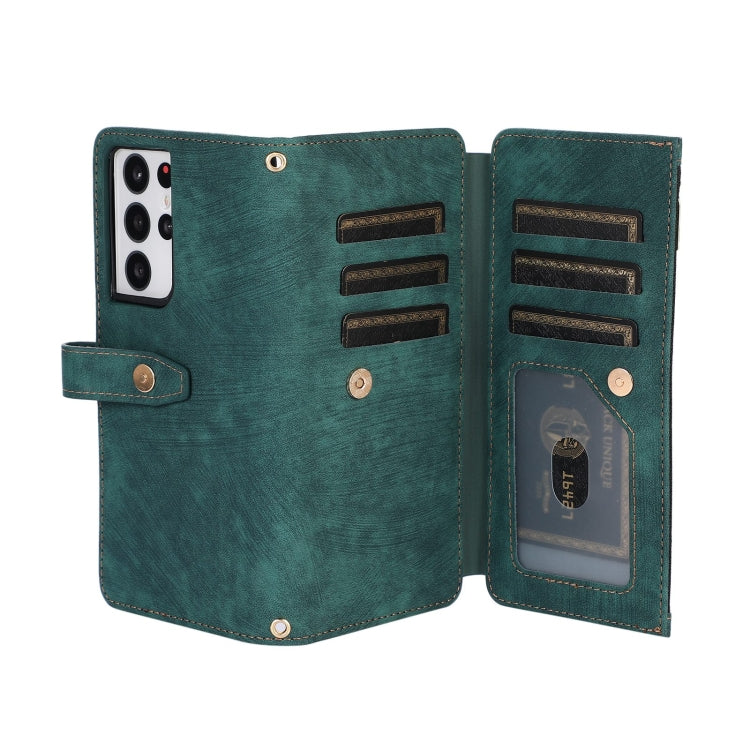 Dream 9-Card Wallet Zipper Bag Leather Phone Case, For Samsung Galaxy S21 Ultra 5G, For Samsung Galaxy S20, For Samsung Galaxy S20+, For Samsung Galaxy S20 Ultra, For Samsung Galaxy S20 FE, For Samsung Galaxy S10, For Samsung Galaxy S10+               ...