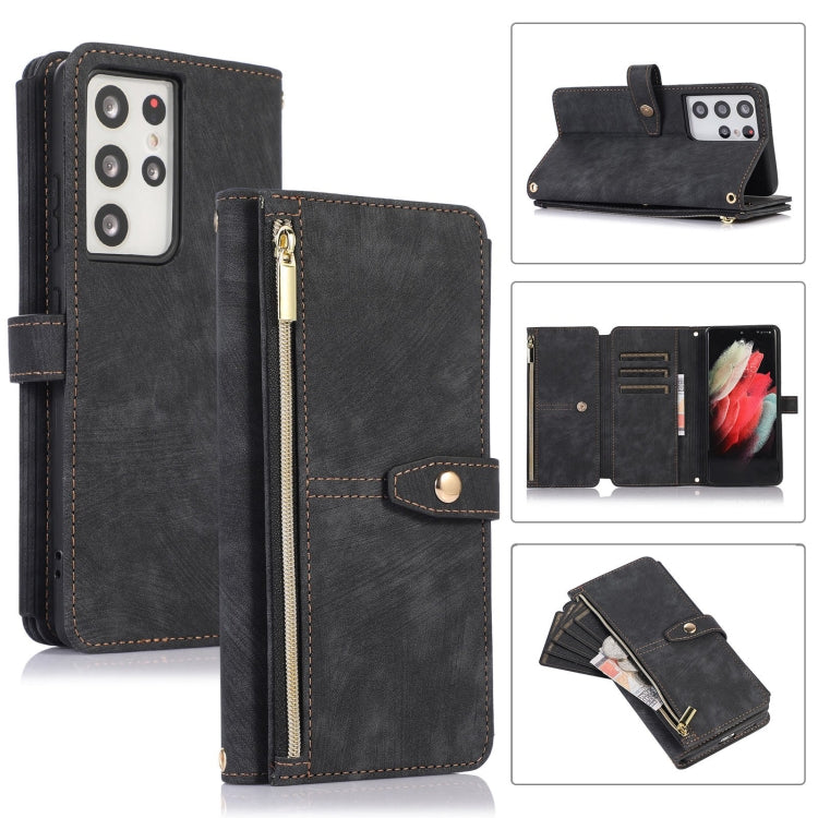 Dream 9-Card Wallet Zipper Bag Leather Phone Case, For Samsung Galaxy S21 Ultra 5G, For Samsung Galaxy S20, For Samsung Galaxy S20+, For Samsung Galaxy S20 Ultra, For Samsung Galaxy S20 FE, For Samsung Galaxy S10, For Samsung Galaxy S10+               ...