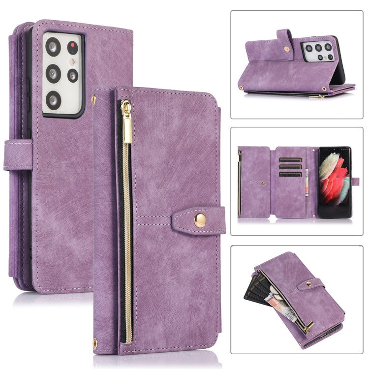 Dream 9-Card Wallet Zipper Bag Leather Phone Case, For Samsung Galaxy S21 Ultra 5G, For Samsung Galaxy S20, For Samsung Galaxy S20+, For Samsung Galaxy S20 Ultra, For Samsung Galaxy S20 FE, For Samsung Galaxy S10, For Samsung Galaxy S10+               ...