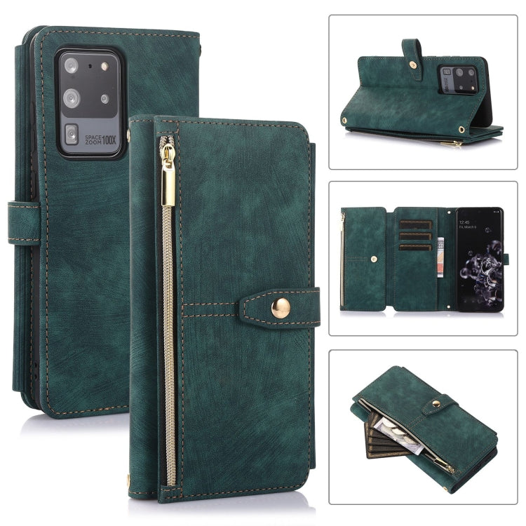Dream 9-Card Wallet Zipper Bag Leather Phone Case, For Samsung Galaxy S21 Ultra 5G, For Samsung Galaxy S20, For Samsung Galaxy S20+, For Samsung Galaxy S20 Ultra, For Samsung Galaxy S20 FE, For Samsung Galaxy S10, For Samsung Galaxy S10+               ...