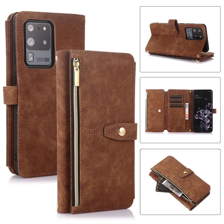 Dream 9-Card Wallet Zipper Bag Leather Phone Case, For Samsung Galaxy S21 Ultra 5G, For Samsung Galaxy S20, For Samsung Galaxy S20+, For Samsung Galaxy S20 Ultra, For Samsung Galaxy S20 FE, For Samsung Galaxy S10, For Samsung Galaxy S10+               ...