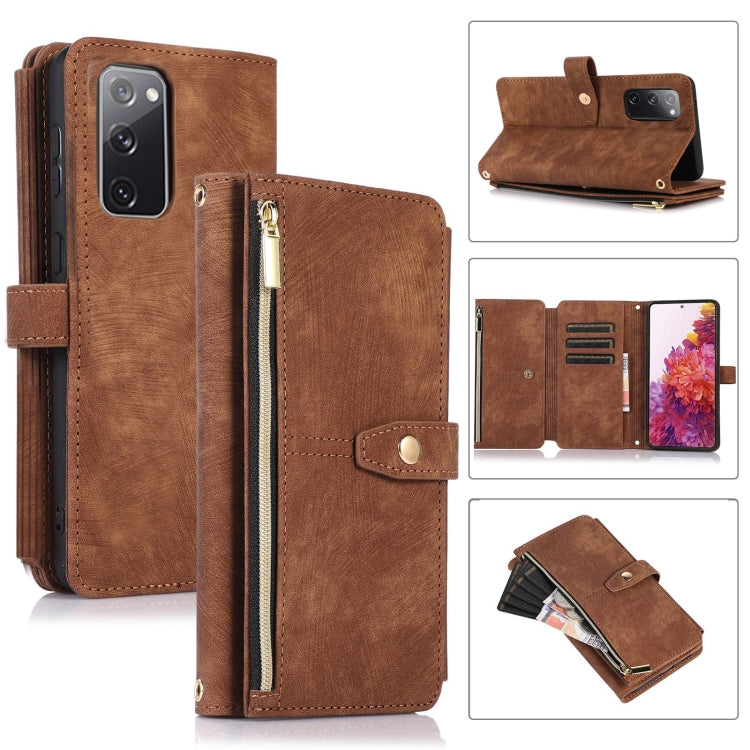 Dream 9-Card Wallet Zipper Bag Leather Phone Case, For Samsung Galaxy S21 Ultra 5G, For Samsung Galaxy S20, For Samsung Galaxy S20+, For Samsung Galaxy S20 Ultra, For Samsung Galaxy S20 FE, For Samsung Galaxy S10, For Samsung Galaxy S10+               ...