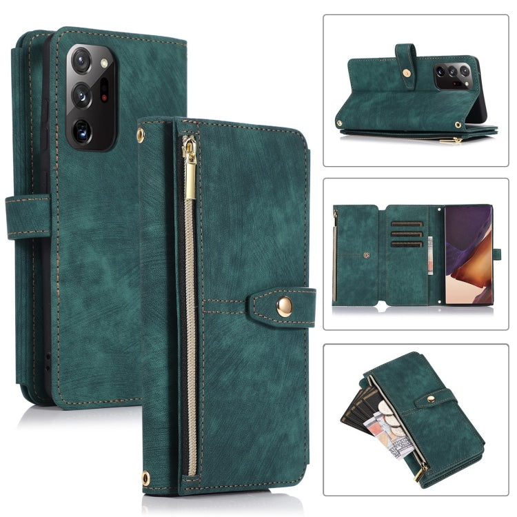 Dream 9-Card Wallet Zipper Bag Leather Phone Case, For Samsung Galaxy Note20, For Samsung Galaxy Note20 Ultra, For Samsung Galaxy Note10, For Samsung Galaxy Note10+, For Samsung Galaxy A53, For Samsung Galaxy A52 4G / 5G, For Samsung Galaxy A32 5G     ...