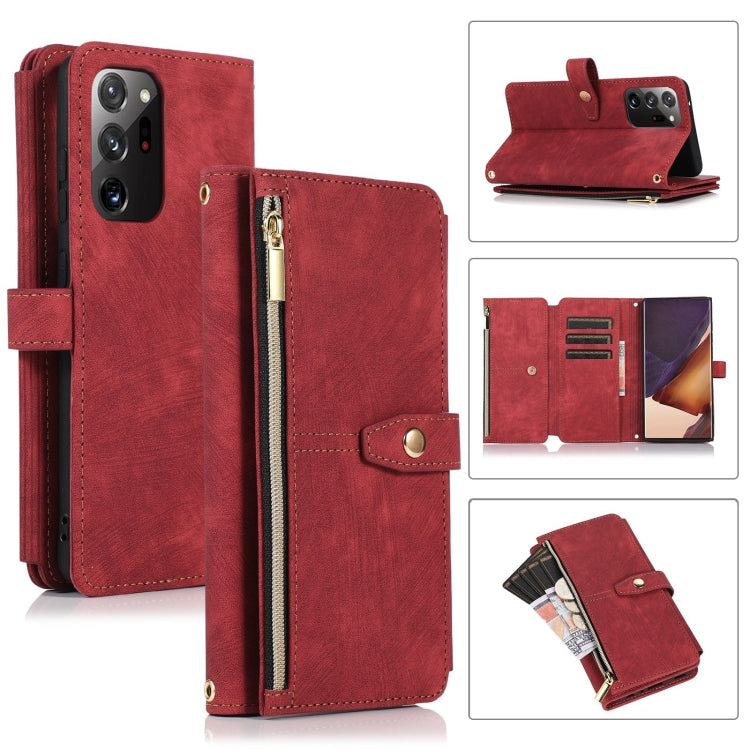 Dream 9-Card Wallet Zipper Bag Leather Phone Case, For Samsung Galaxy Note20, For Samsung Galaxy Note20 Ultra, For Samsung Galaxy Note10, For Samsung Galaxy Note10+, For Samsung Galaxy A53, For Samsung Galaxy A52 4G / 5G, For Samsung Galaxy A32 5G     ...