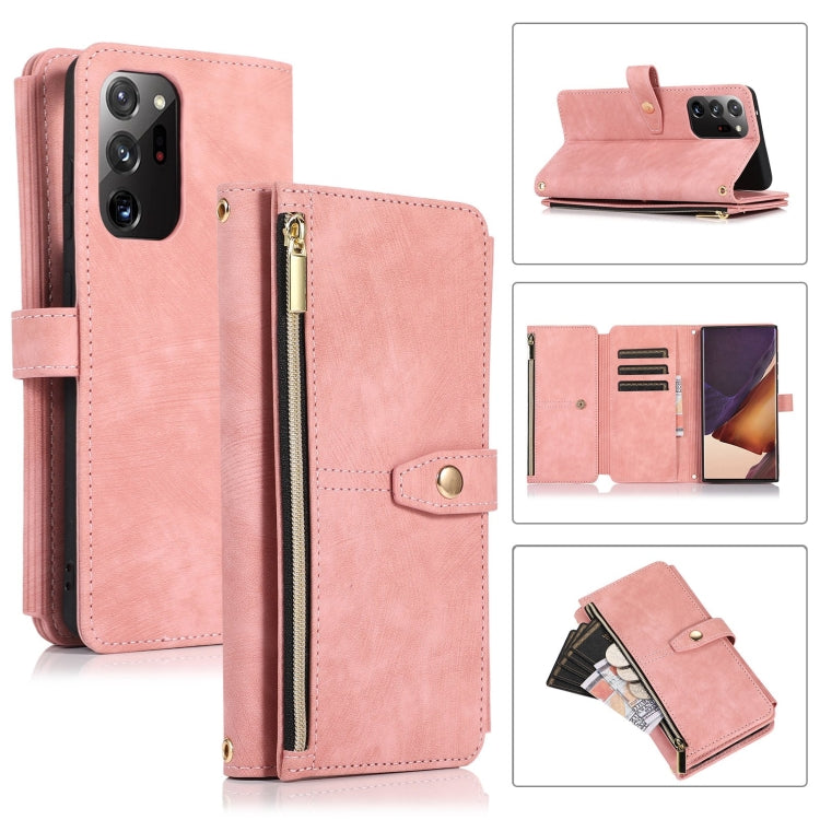 Dream 9-Card Wallet Zipper Bag Leather Phone Case, For Samsung Galaxy Note20, For Samsung Galaxy Note20 Ultra, For Samsung Galaxy Note10, For Samsung Galaxy Note10+, For Samsung Galaxy A53, For Samsung Galaxy A52 4G / 5G, For Samsung Galaxy A32 5G     ...