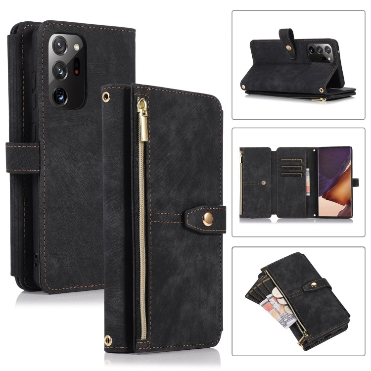 Dream 9-Card Wallet Zipper Bag Leather Phone Case, For Samsung Galaxy Note20, For Samsung Galaxy Note20 Ultra, For Samsung Galaxy Note10, For Samsung Galaxy Note10+, For Samsung Galaxy A53, For Samsung Galaxy A52 4G / 5G, For Samsung Galaxy A32 5G     ...
