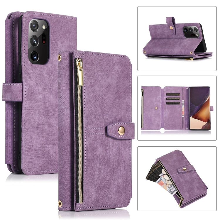 Dream 9-Card Wallet Zipper Bag Leather Phone Case, For Samsung Galaxy Note20, For Samsung Galaxy Note20 Ultra, For Samsung Galaxy Note10, For Samsung Galaxy Note10+, For Samsung Galaxy A53, For Samsung Galaxy A52 4G / 5G, For Samsung Galaxy A32 5G     ...