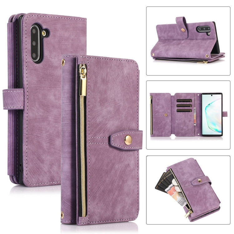 Dream 9-Card Wallet Zipper Bag Leather Phone Case, For Samsung Galaxy Note20, For Samsung Galaxy Note20 Ultra, For Samsung Galaxy Note10, For Samsung Galaxy Note10+, For Samsung Galaxy A53, For Samsung Galaxy A52 4G / 5G, For Samsung Galaxy A32 5G     ...