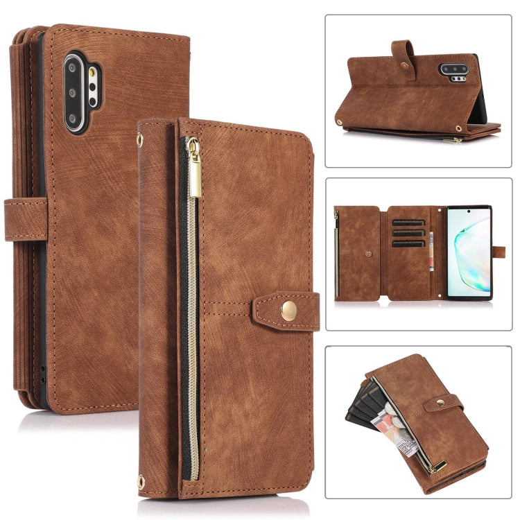 Dream 9-Card Wallet Zipper Bag Leather Phone Case, For Samsung Galaxy Note20, For Samsung Galaxy Note20 Ultra, For Samsung Galaxy Note10, For Samsung Galaxy Note10+, For Samsung Galaxy A53, For Samsung Galaxy A52 4G / 5G, For Samsung Galaxy A32 5G     ...