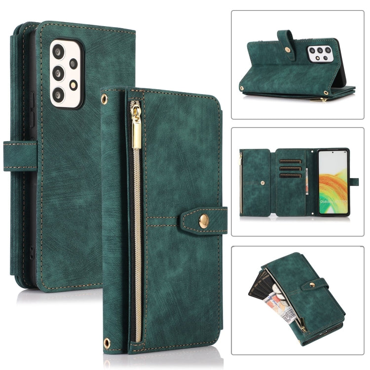 Dream 9-Card Wallet Zipper Bag Leather Phone Case, For Samsung Galaxy Note20, For Samsung Galaxy Note20 Ultra, For Samsung Galaxy Note10, For Samsung Galaxy Note10+, For Samsung Galaxy A53, For Samsung Galaxy A52 4G / 5G, For Samsung Galaxy A32 5G     ...