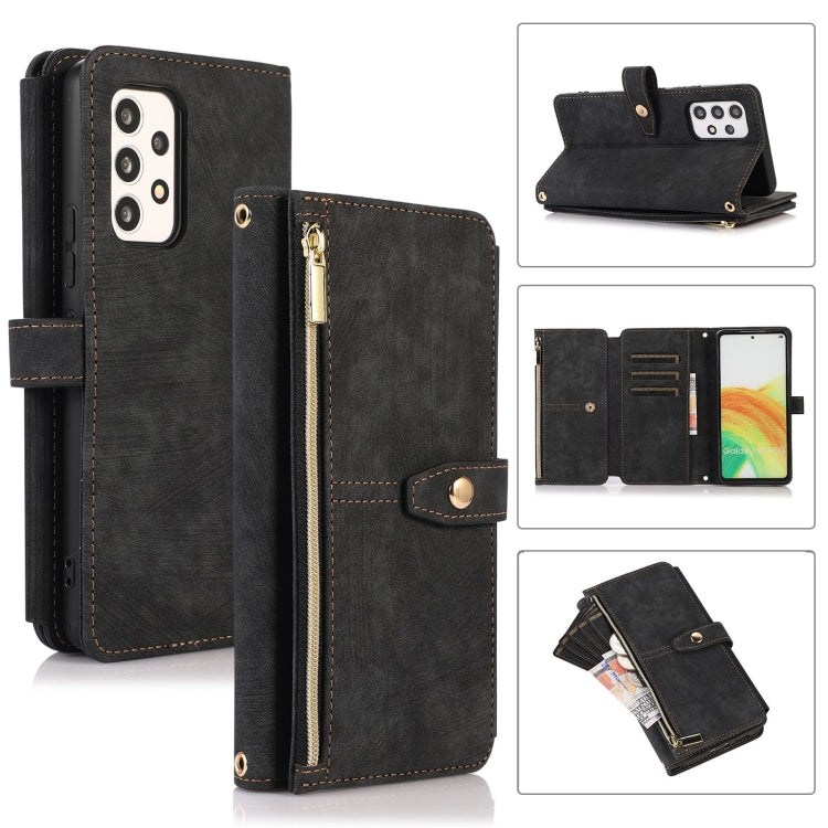 Dream 9-Card Wallet Zipper Bag Leather Phone Case, For Samsung Galaxy Note20, For Samsung Galaxy Note20 Ultra, For Samsung Galaxy Note10, For Samsung Galaxy Note10+, For Samsung Galaxy A53, For Samsung Galaxy A52 4G / 5G, For Samsung Galaxy A32 5G     ...