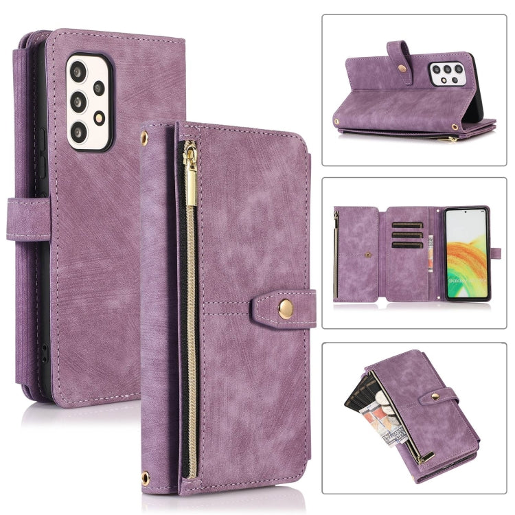Dream 9-Card Wallet Zipper Bag Leather Phone Case, For Samsung Galaxy Note20, For Samsung Galaxy Note20 Ultra, For Samsung Galaxy Note10, For Samsung Galaxy Note10+, For Samsung Galaxy A53, For Samsung Galaxy A52 4G / 5G, For Samsung Galaxy A32 5G     ...