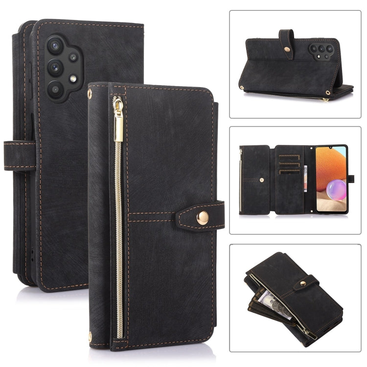 Dream 9-Card Wallet Zipper Bag Leather Phone Case, For Samsung Galaxy Note20, For Samsung Galaxy Note20 Ultra, For Samsung Galaxy Note10, For Samsung Galaxy Note10+, For Samsung Galaxy A53, For Samsung Galaxy A52 4G / 5G, For Samsung Galaxy A32 5G     ...