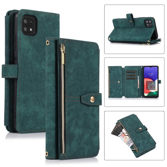 Dream 9-Card Wallet Zipper Bag Leather Phone Case, For Samsung Galaxy A22 4G, For Samsung Galaxy A22 5G, For Samsung Galaxy A51 4G, For Samsung Galaxy A71 4G, For Samsung Galaxy A70 / A70s, For Samsung Galaxy A20 / A30, For Samsung Galaxy A12 4G / 5G  ...