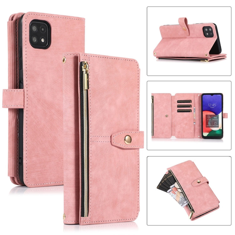 Dream 9-Card Wallet Zipper Bag Leather Phone Case, For Samsung Galaxy A22 4G, For Samsung Galaxy A22 5G, For Samsung Galaxy A51 4G, For Samsung Galaxy A71 4G, For Samsung Galaxy A70 / A70s, For Samsung Galaxy A20 / A30, For Samsung Galaxy A12 4G / 5G  ...