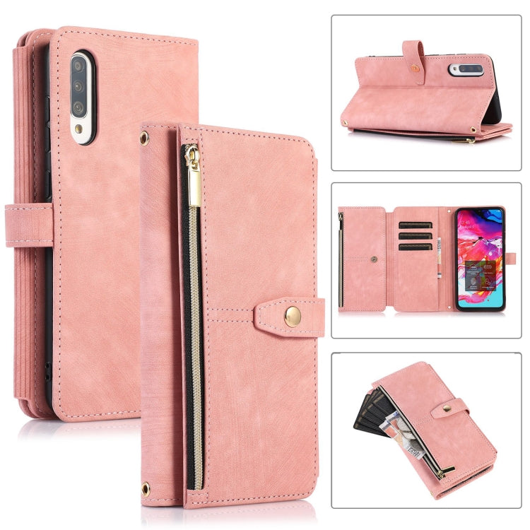 Dream 9-Card Wallet Zipper Bag Leather Phone Case, For Samsung Galaxy A22 4G, For Samsung Galaxy A22 5G, For Samsung Galaxy A51 4G, For Samsung Galaxy A71 4G, For Samsung Galaxy A70 / A70s, For Samsung Galaxy A20 / A30, For Samsung Galaxy A12 4G / 5G  ...