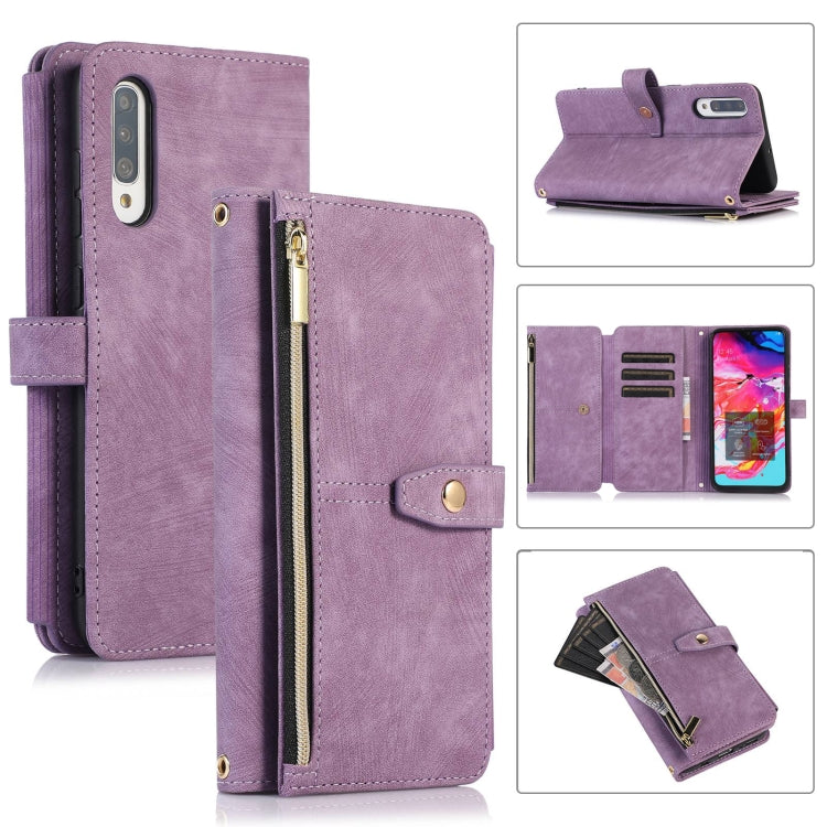 Dream 9-Card Wallet Zipper Bag Leather Phone Case, For Samsung Galaxy A22 4G, For Samsung Galaxy A22 5G, For Samsung Galaxy A51 4G, For Samsung Galaxy A71 4G, For Samsung Galaxy A70 / A70s, For Samsung Galaxy A20 / A30, For Samsung Galaxy A12 4G / 5G  ...