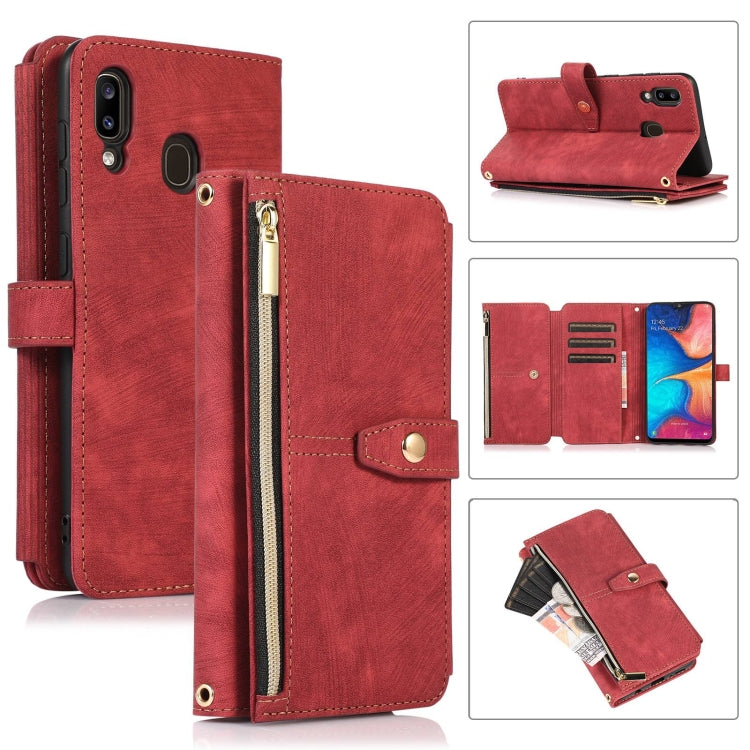 Dream 9-Card Wallet Zipper Bag Leather Phone Case, For Samsung Galaxy A22 4G, For Samsung Galaxy A22 5G, For Samsung Galaxy A51 4G, For Samsung Galaxy A71 4G, For Samsung Galaxy A70 / A70s, For Samsung Galaxy A20 / A30, For Samsung Galaxy A12 4G / 5G  ...