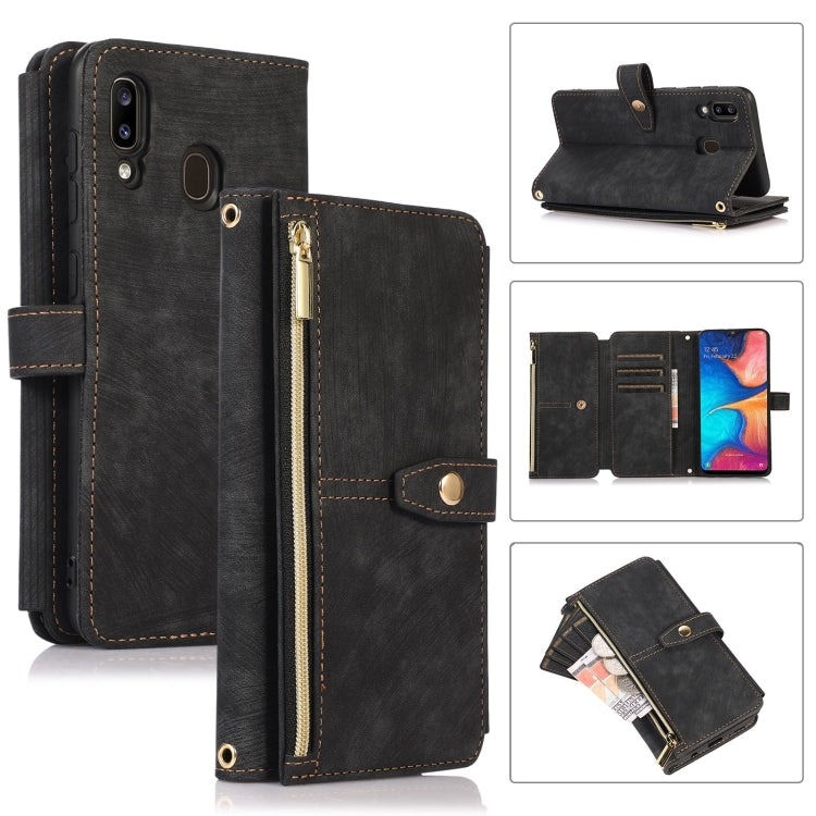Dream 9-Card Wallet Zipper Bag Leather Phone Case, For Samsung Galaxy A22 4G, For Samsung Galaxy A22 5G, For Samsung Galaxy A51 4G, For Samsung Galaxy A71 4G, For Samsung Galaxy A70 / A70s, For Samsung Galaxy A20 / A30, For Samsung Galaxy A12 4G / 5G  ...