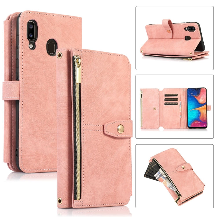 Dream 9-Card Wallet Zipper Bag Leather Phone Case, For Samsung Galaxy A22 4G, For Samsung Galaxy A22 5G, For Samsung Galaxy A51 4G, For Samsung Galaxy A71 4G, For Samsung Galaxy A70 / A70s, For Samsung Galaxy A20 / A30, For Samsung Galaxy A12 4G / 5G  ...