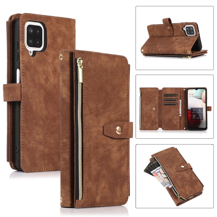 Dream 9-Card Wallet Zipper Bag Leather Phone Case, For Samsung Galaxy A22 4G, For Samsung Galaxy A22 5G, For Samsung Galaxy A51 4G, For Samsung Galaxy A71 4G, For Samsung Galaxy A70 / A70s, For Samsung Galaxy A20 / A30, For Samsung Galaxy A12 4G / 5G  ...