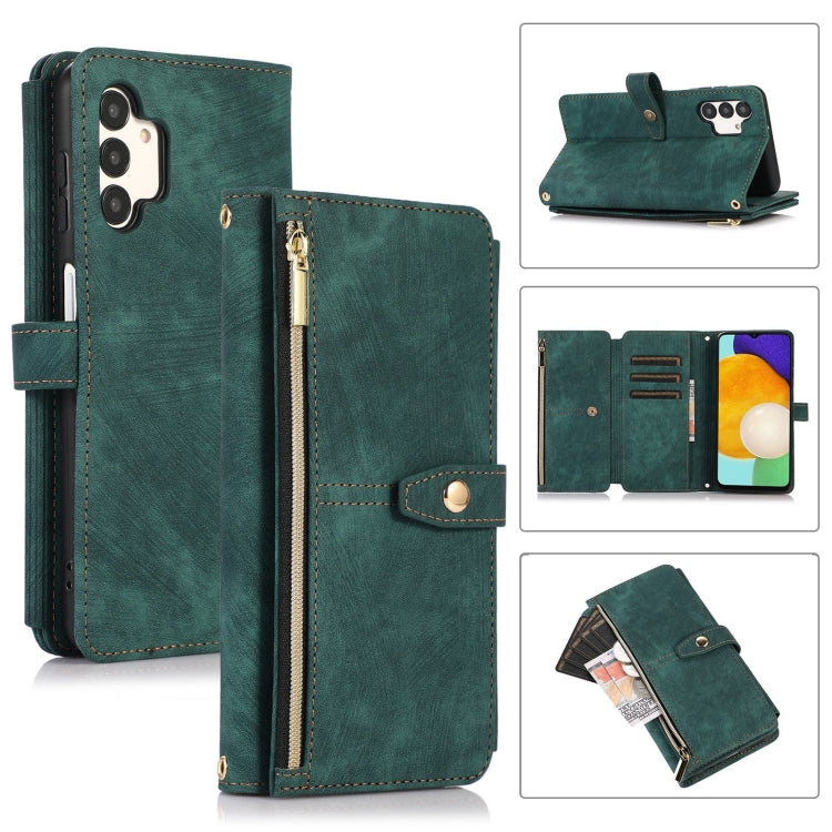 Dream 9-Card Wallet Zipper Bag Leather Phone Case, For Samsung Galaxy A22 4G, For Samsung Galaxy A22 5G, For Samsung Galaxy A51 4G, For Samsung Galaxy A71 4G, For Samsung Galaxy A70 / A70s, For Samsung Galaxy A20 / A30, For Samsung Galaxy A12 4G / 5G  ...