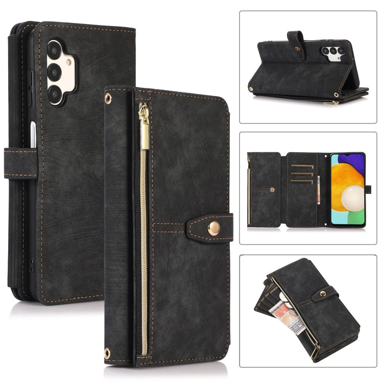 Dream 9-Card Wallet Zipper Bag Leather Phone Case, For Samsung Galaxy A22 4G, For Samsung Galaxy A22 5G, For Samsung Galaxy A51 4G, For Samsung Galaxy A71 4G, For Samsung Galaxy A70 / A70s, For Samsung Galaxy A20 / A30, For Samsung Galaxy A12 4G / 5G  ...