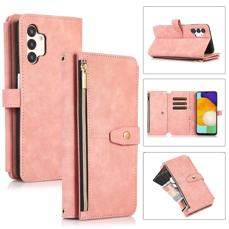 Dream 9-Card Wallet Zipper Bag Leather Phone Case, For Samsung Galaxy A22 4G, For Samsung Galaxy A22 5G, For Samsung Galaxy A51 4G, For Samsung Galaxy A71 4G, For Samsung Galaxy A70 / A70s, For Samsung Galaxy A20 / A30, For Samsung Galaxy A12 4G / 5G  ...