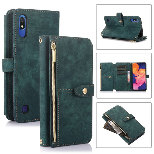 Dream 9-Card Wallet Zipper Bag Leather Phone Case, For Samsung Galaxy A10, For Samsung Galaxy A21s, For Samsung Galaxy A72 4G / 5G