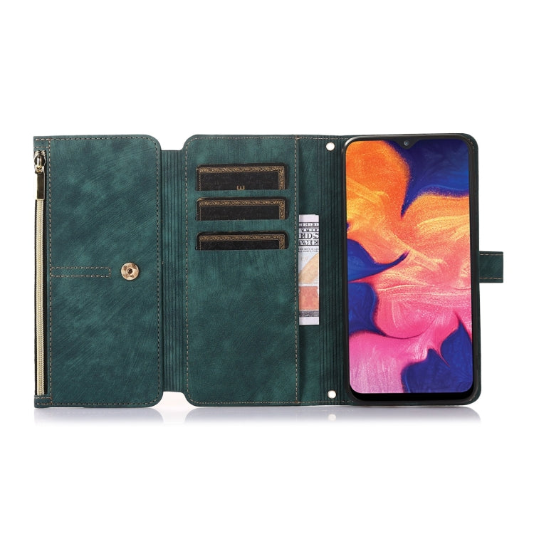 Dream 9-Card Wallet Zipper Bag Leather Phone Case, For Samsung Galaxy A10, For Samsung Galaxy A21s, For Samsung Galaxy A72 4G / 5G
