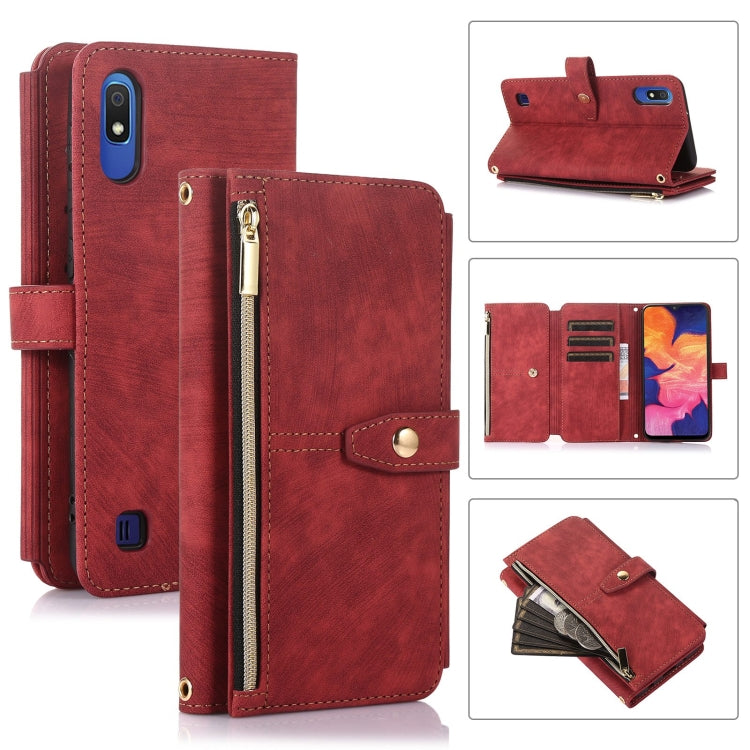Dream 9-Card Wallet Zipper Bag Leather Phone Case, For Samsung Galaxy A10, For Samsung Galaxy A21s, For Samsung Galaxy A72 4G / 5G