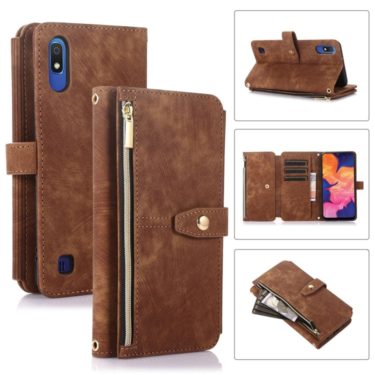 Dream 9-Card Wallet Zipper Bag Leather Phone Case, For Samsung Galaxy A10, For Samsung Galaxy A21s, For Samsung Galaxy A72 4G / 5G