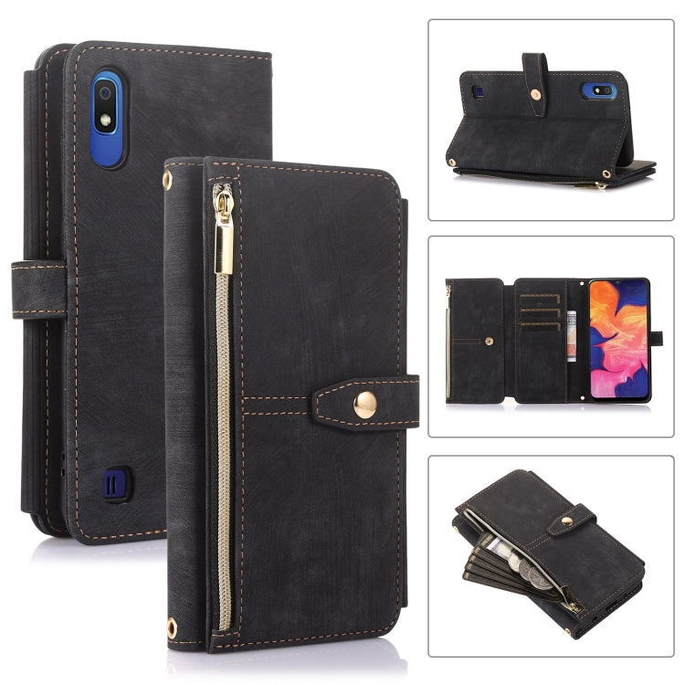 Dream 9-Card Wallet Zipper Bag Leather Phone Case, For Samsung Galaxy A10, For Samsung Galaxy A21s, For Samsung Galaxy A72 4G / 5G