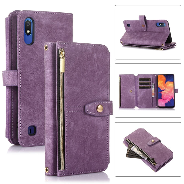 Dream 9-Card Wallet Zipper Bag Leather Phone Case, For Samsung Galaxy A10, For Samsung Galaxy A21s, For Samsung Galaxy A72 4G / 5G