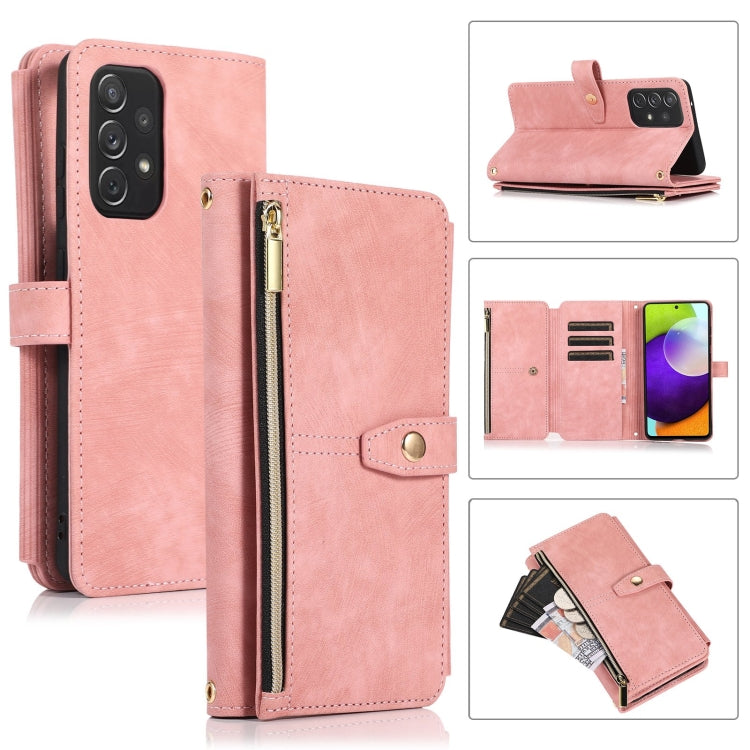 Dream 9-Card Wallet Zipper Bag Leather Phone Case, For Samsung Galaxy A10, For Samsung Galaxy A21s, For Samsung Galaxy A72 4G / 5G
