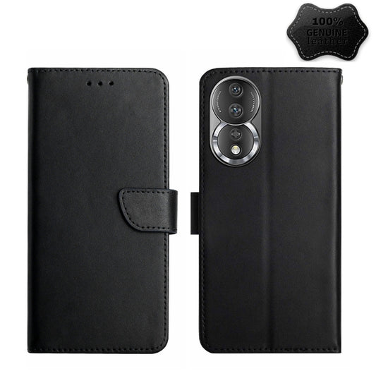 HT02 Genuine Leather Fingerprint-proof Flip Phone Case, For Honor 80, For Honor 80 Pro, For Honor 80 SE, For Motorola Moto G Play 2023, For Nokia X30, For Samsung Galaxy A34 5G, For OPPO Reno9 / Reno9 Pro, For OPPO Reno9 Pro+, For Xiaomi 13            ...