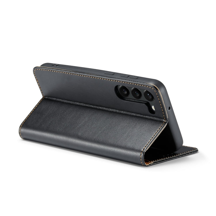 Fierre Shann PU Genuine Leather Texture Leather Phone Case, For Samsung Galaxy S23+ 5G, For Samsung Galaxy S23 Ultra 5G