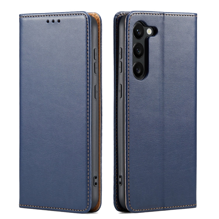 Fierre Shann PU Genuine Leather Texture Leather Phone Case, For Samsung Galaxy S23+ 5G, For Samsung Galaxy S23 Ultra 5G