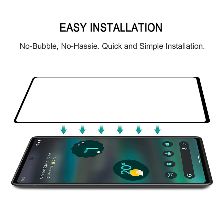25pcs Full Glue Full Cover Screen Protector Tempered Glass Film, For Google Pixel 6a (25 PCS), For Google Pixel 7 (25 PCS)