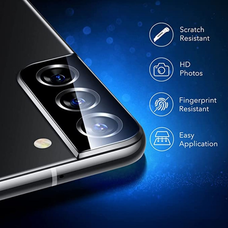 2pcs 3D Edge Glue Tempered Glass Full Film with 2pcs Aluminum Lens Film Set, Support Fingerprint Unlock, For Samsung Galaxy S23 5G, For Samsung Galaxy S23+ 5G, For Samsung Galaxy S23 Ultra 5G