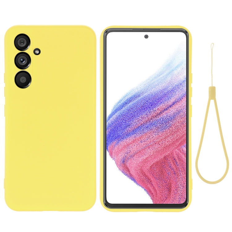 Solid Color Liquid Silicone Dropproof Full Coverage Phone Case, For Samsung Galaxy A54 5G