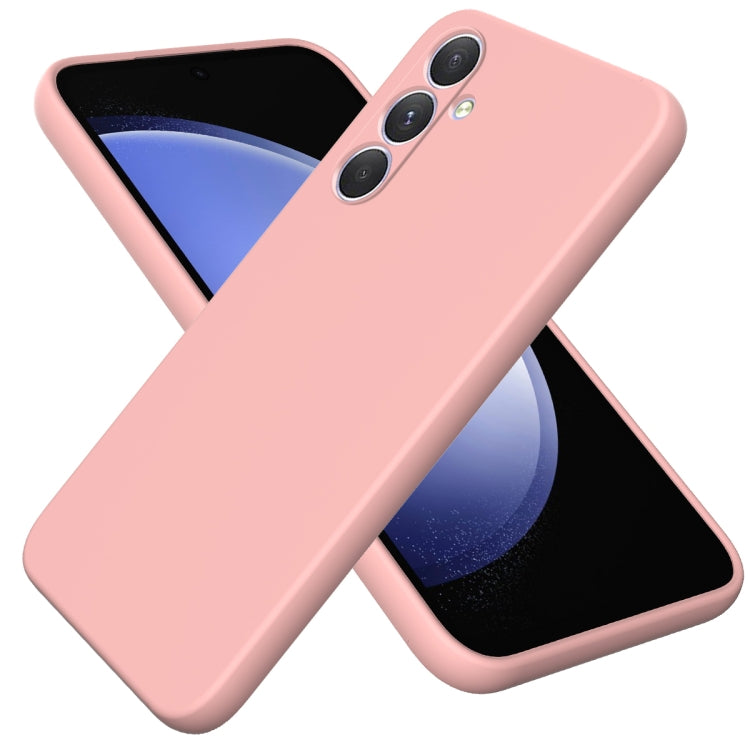 Solid Color Liquid Silicone Dropproof Full Coverage Phone Case, For Samsung Galaxy A54 5G