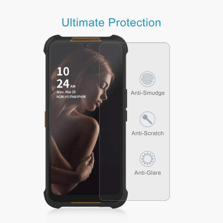 50pcs 0.26mm 9H 2.5D Tempered Glass Film, For AGM H5 (50 PCS), For Honor Magic 5 Lite (50 PCS), For TECNO Pop 7 Pro (50 PCS), For ZTE Blade V40 Design (50 PCS), For DOOGEE V Max (50 PCS)